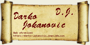 Darko Jokanović vizit kartica